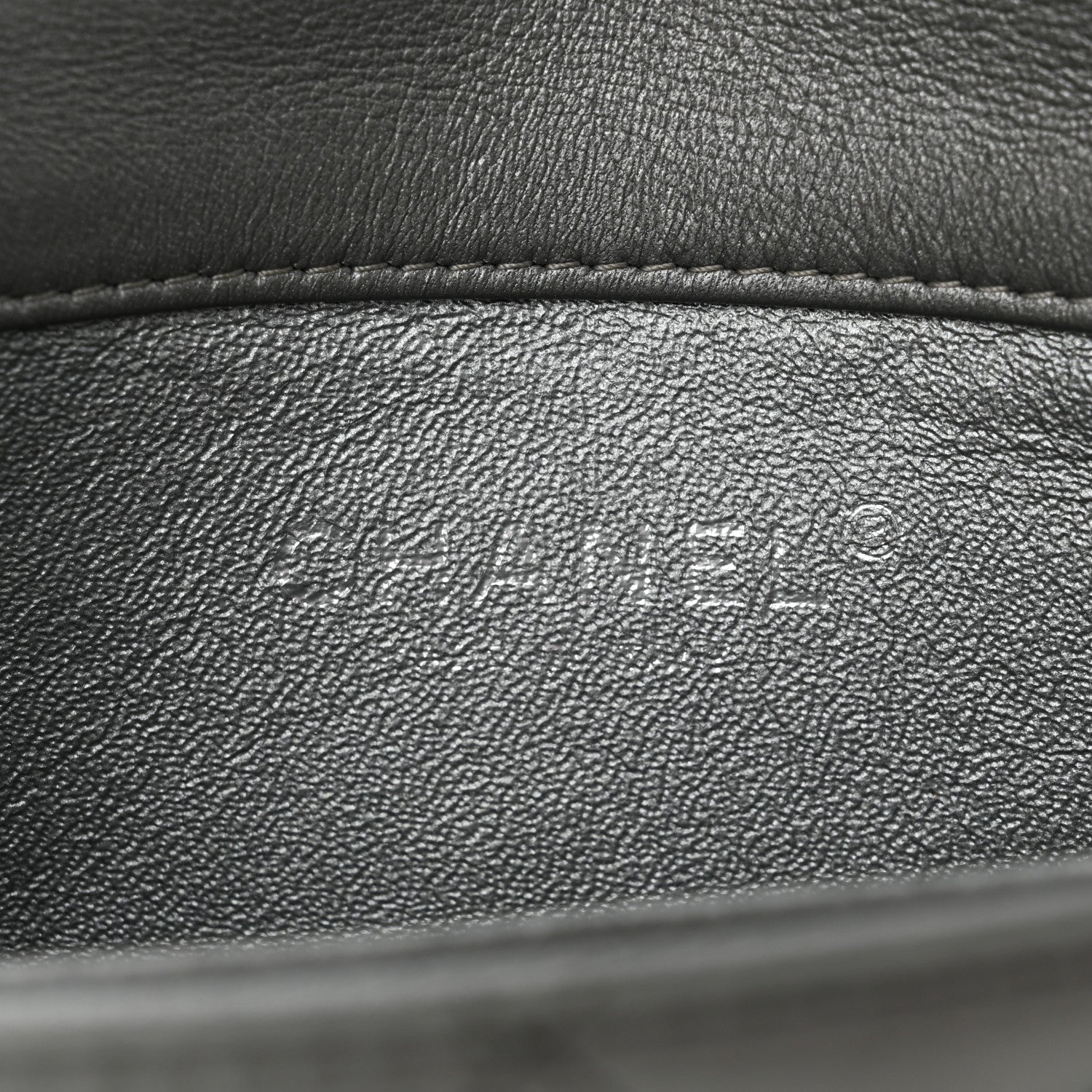 Chanel Metallic Lambskin Quilted Extra Mini Rectangular Flap Dark Silver 6 of 10