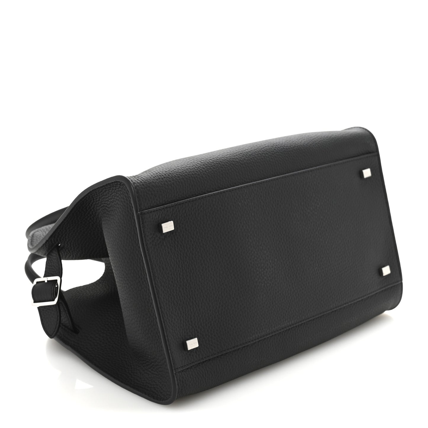 Matte Grained Calfskin Soft Margaux 12 Black
