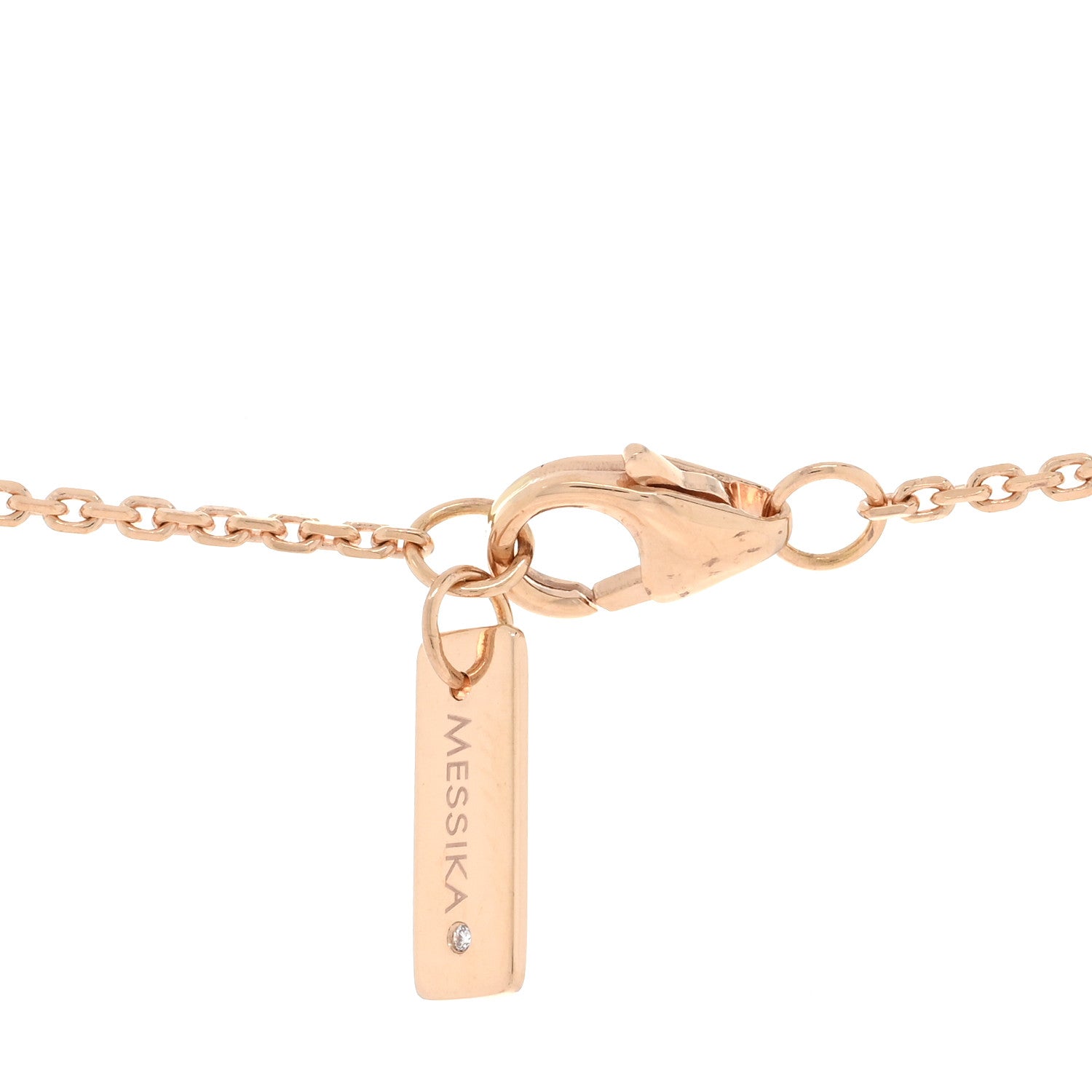 Messika 18K Rose Gold Diamond Move Pave Necklace 4 of 4