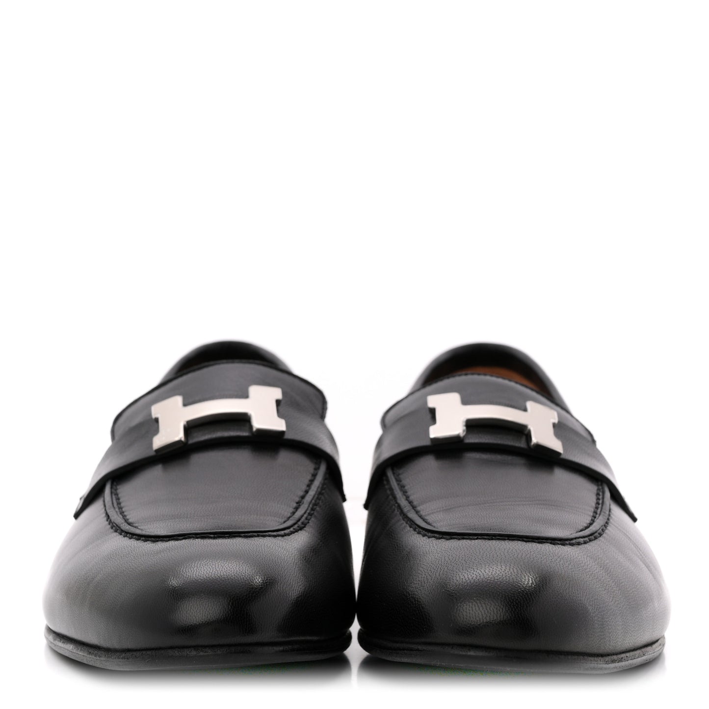 Goatskin Womens Paris Loafers 40.5 Black