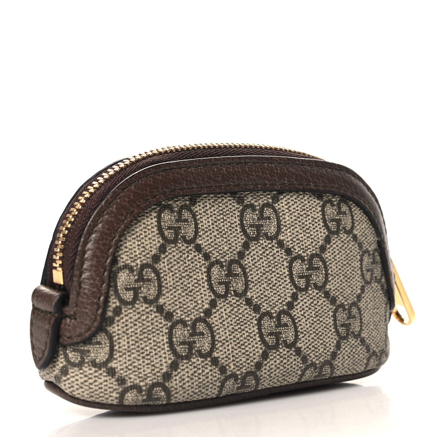 GG Supreme Monogram Web Ophidia Dome Key Pouch Beige New Acero