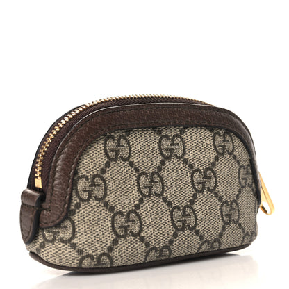 Gucci GG Supreme Monogram Web Ophidia Dome Key Pouch Beige New Acero 3 of 7