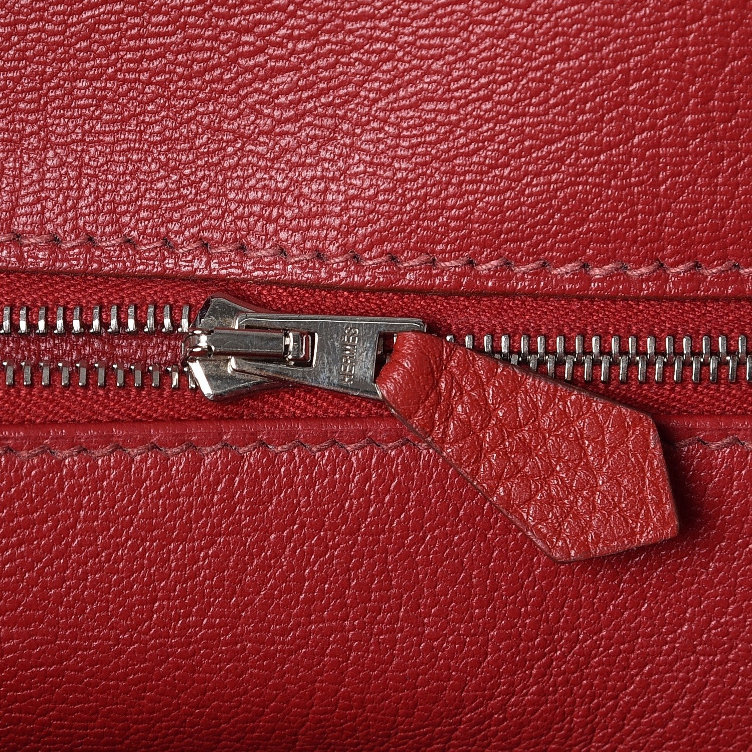 Hermes Taurillon Clemence JPG Shoulder Birkin II 42 Rouge Vif 9 of 34