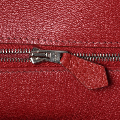 Hermes Taurillon Clemence JPG Shoulder Birkin II 42 Rouge Vif 9 of 34