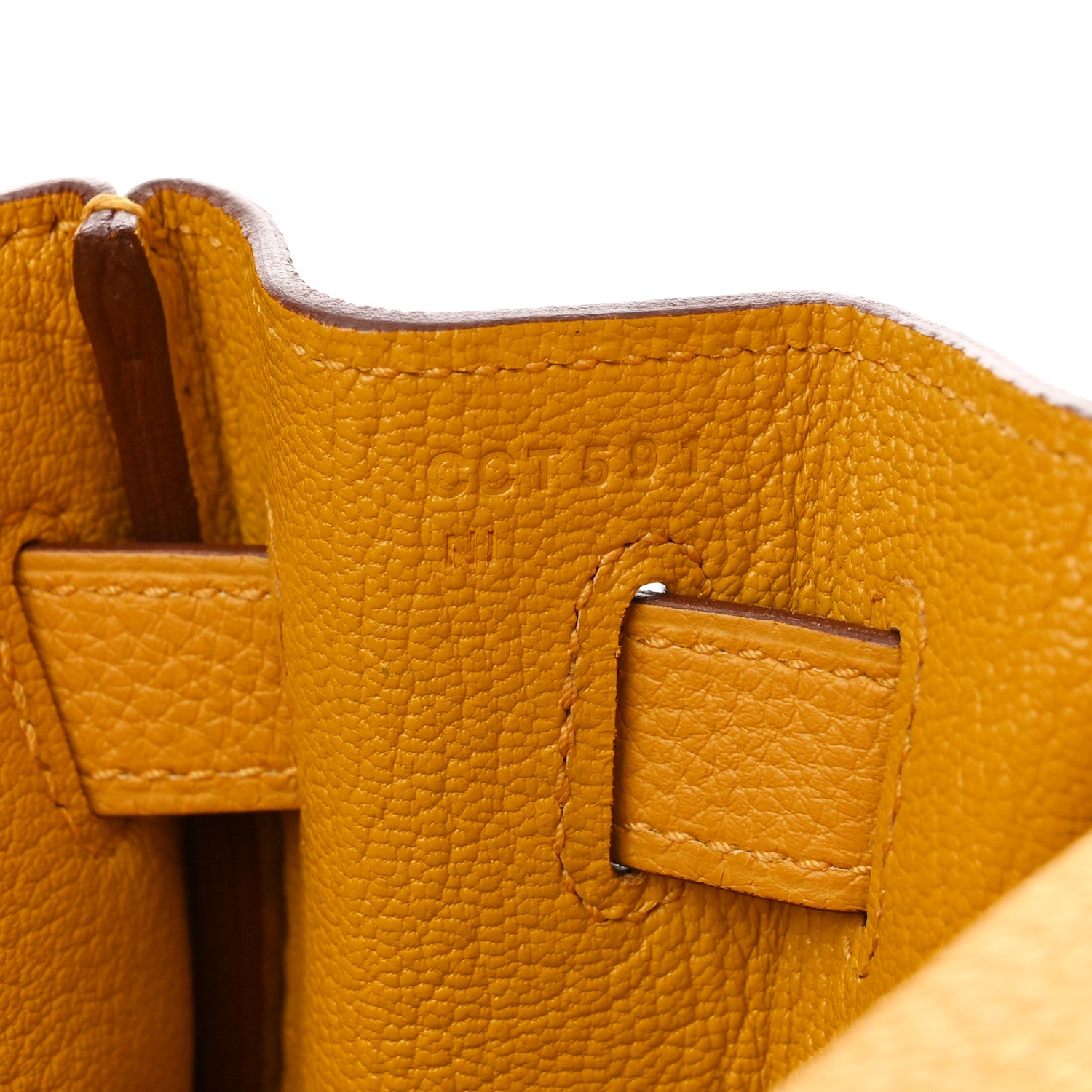 Hermes Togo Kelly Retourne 32 Jaune Ambre 7 of 15