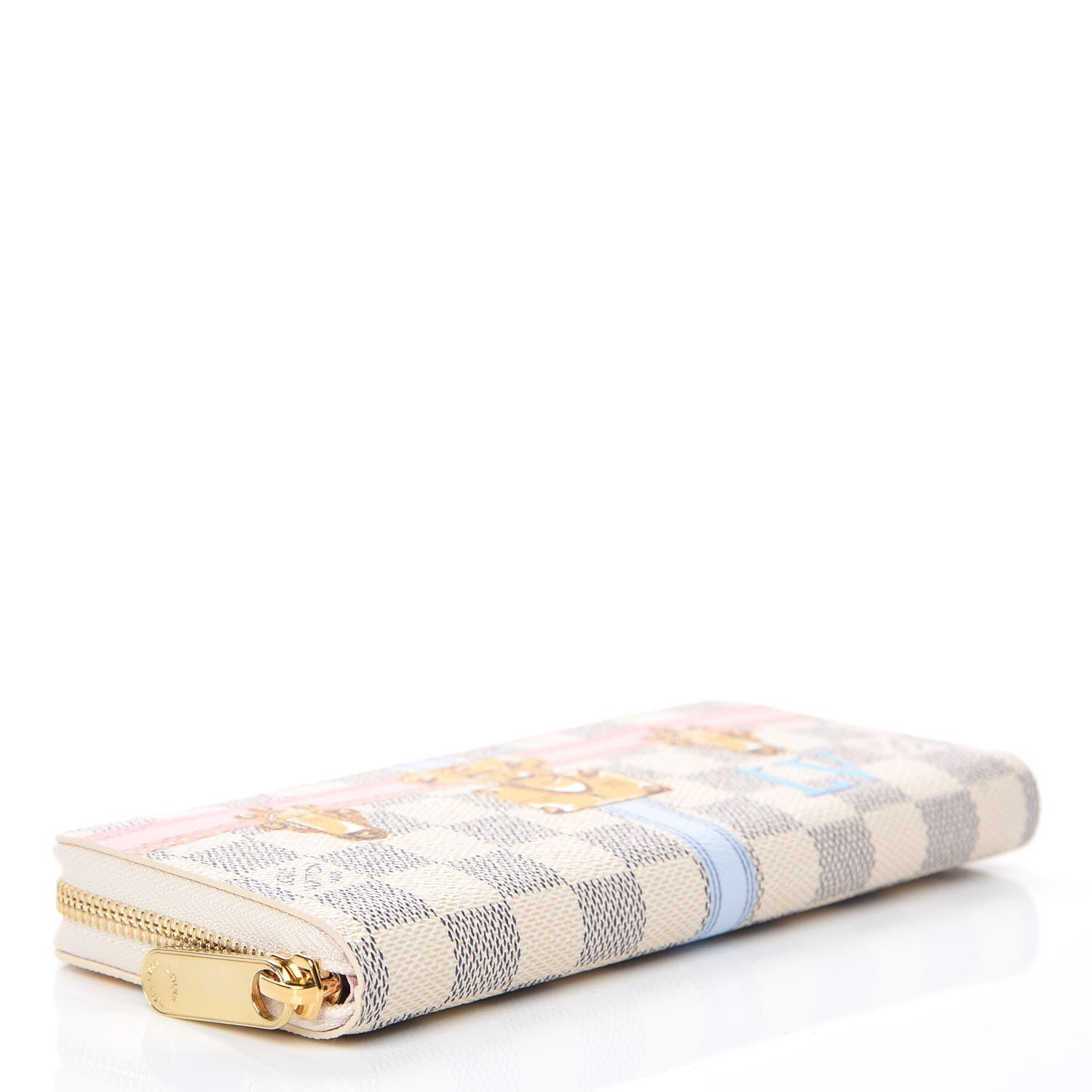 Louis Vuitton Damier Azur Summer Trunks Clemence Wallet 4 of 7