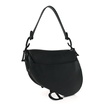 Christian Dior Ultra Matte Calfskin Saddle Bag Black 3 of 12