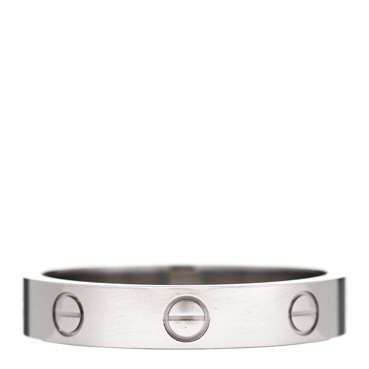 18K White Gold 3.5mm LOVE Wedding Band Ring 60 9.25