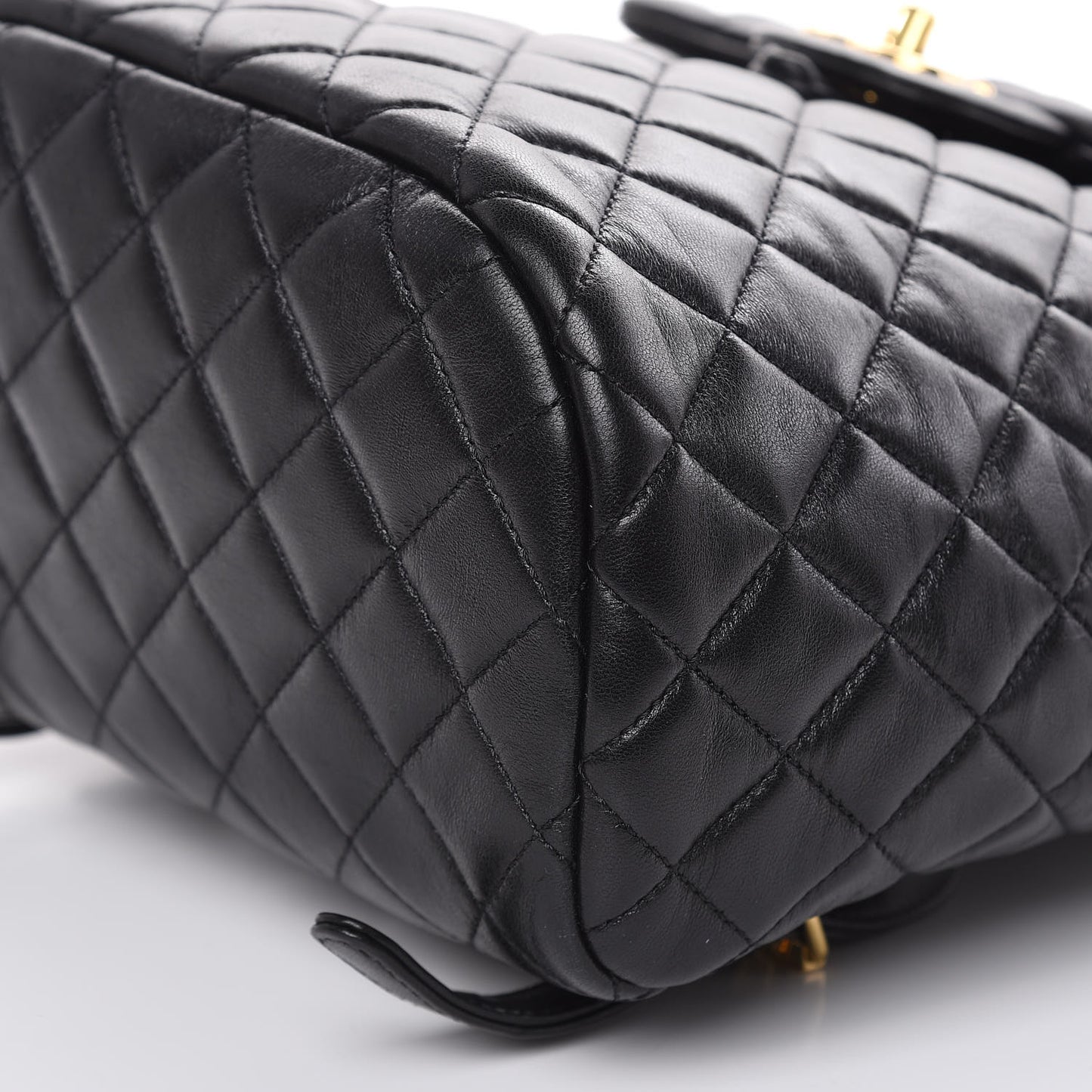 Lambskin Quilted Small Urban Spirit Backpack Black