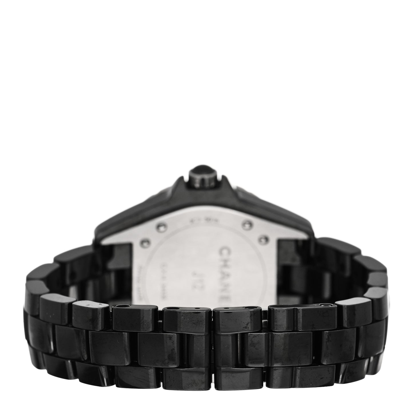 Stainless Steel Ceramic Diamond Bezel 33mm J12 Quartz Watch Black