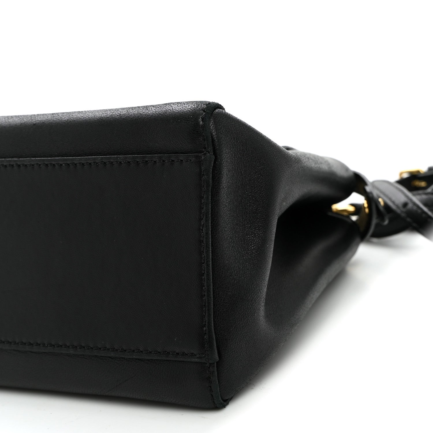 Fendi Nappa Mini Peekaboo Iconic Satchel Black 10 of 12