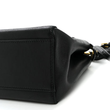 Fendi Nappa Mini Peekaboo Iconic Satchel Black 10 of 12