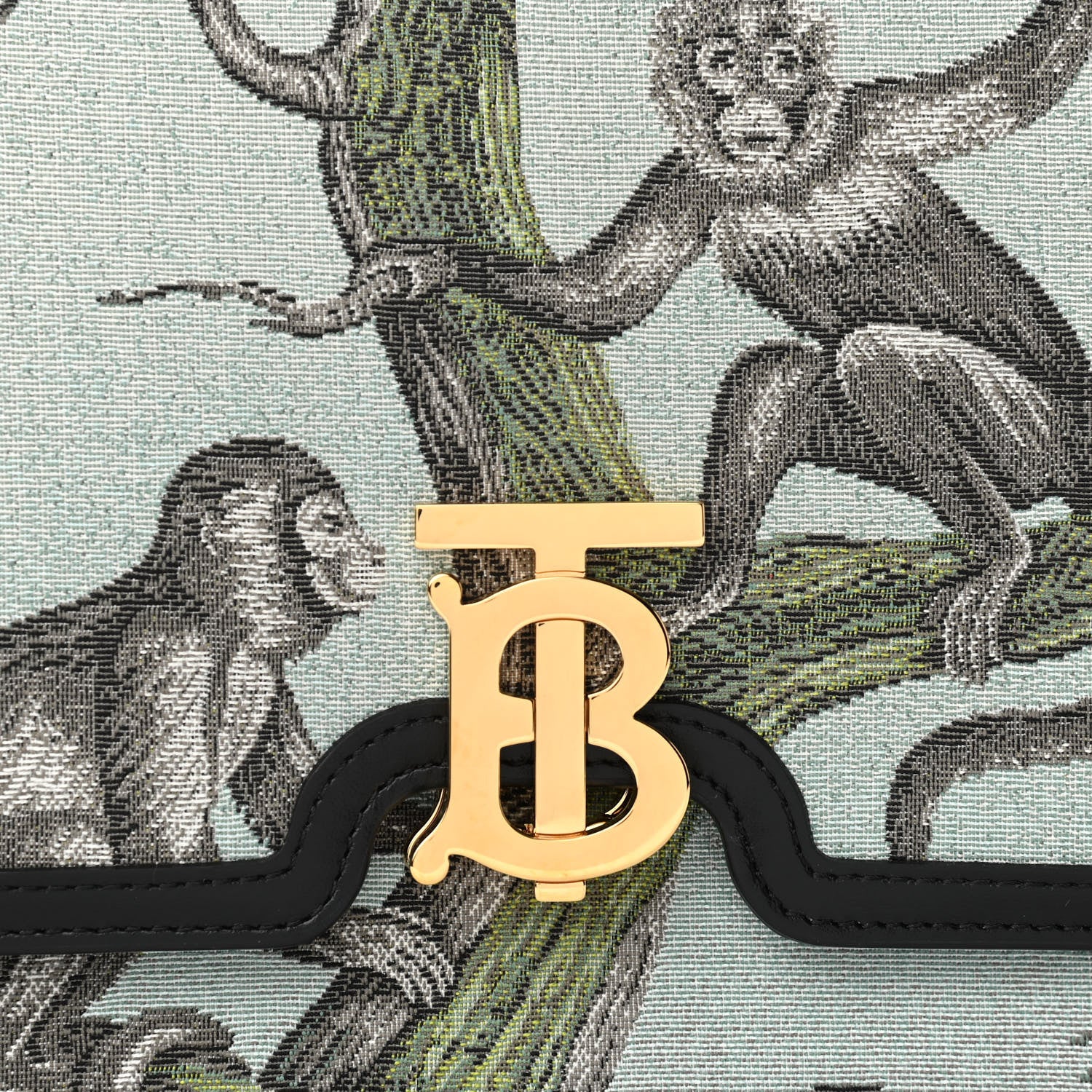 Burberry Jacquard Monkey Medium TB Bag Black 967551 – FASHIONPHILE