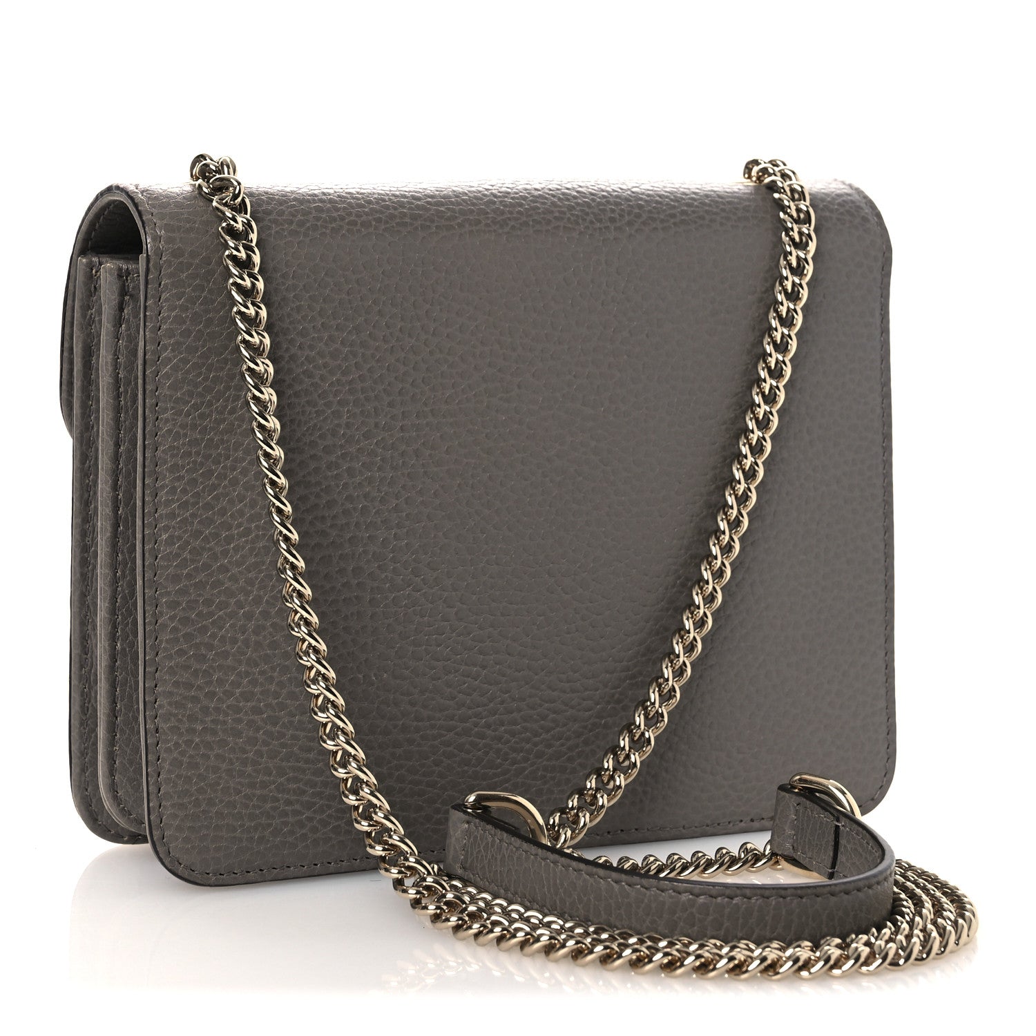 Gucci Dollar Calfskin Small Interlocking G Shoulder Bag Loess 3 of 11