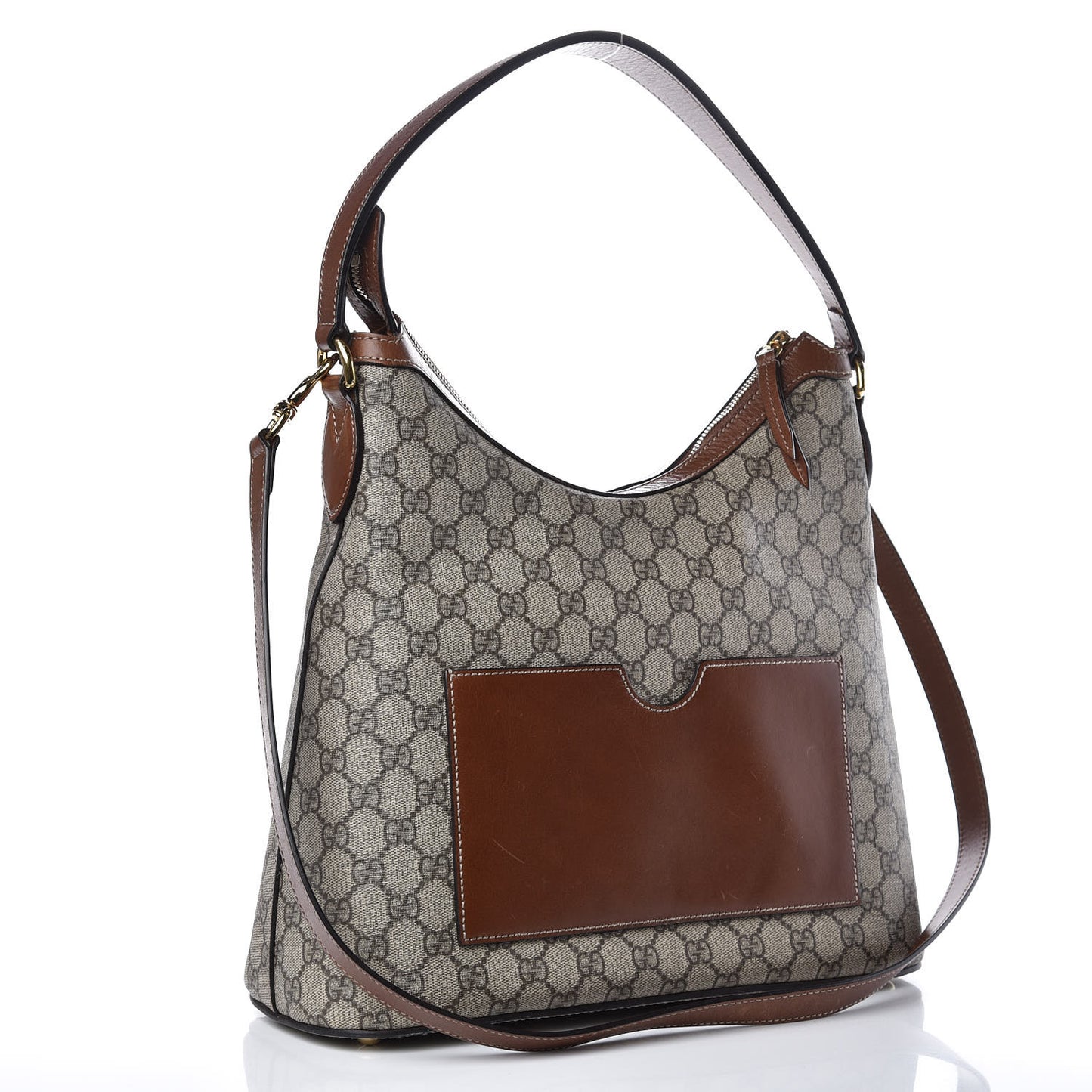 GG Supreme Monogram Linea A Hobo Brown
