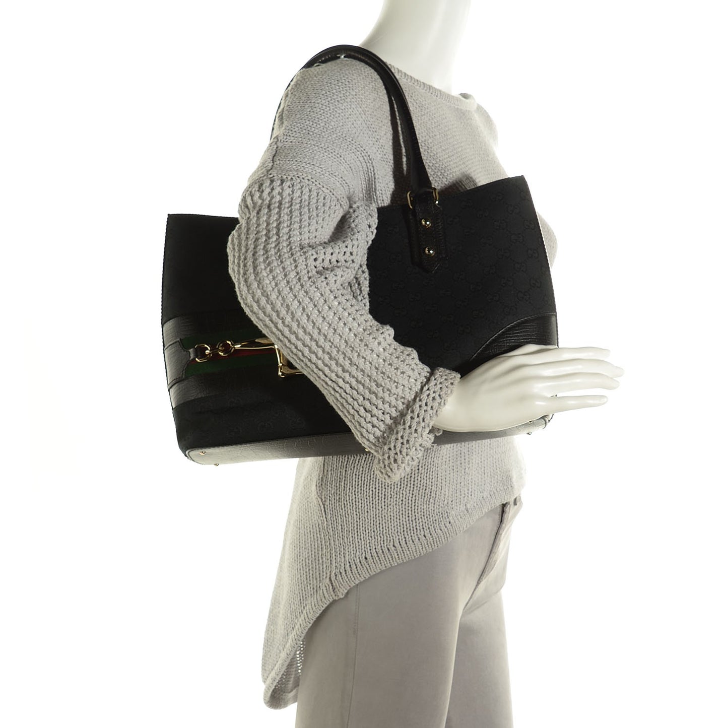 Monogram Medium Hasler Tote Black