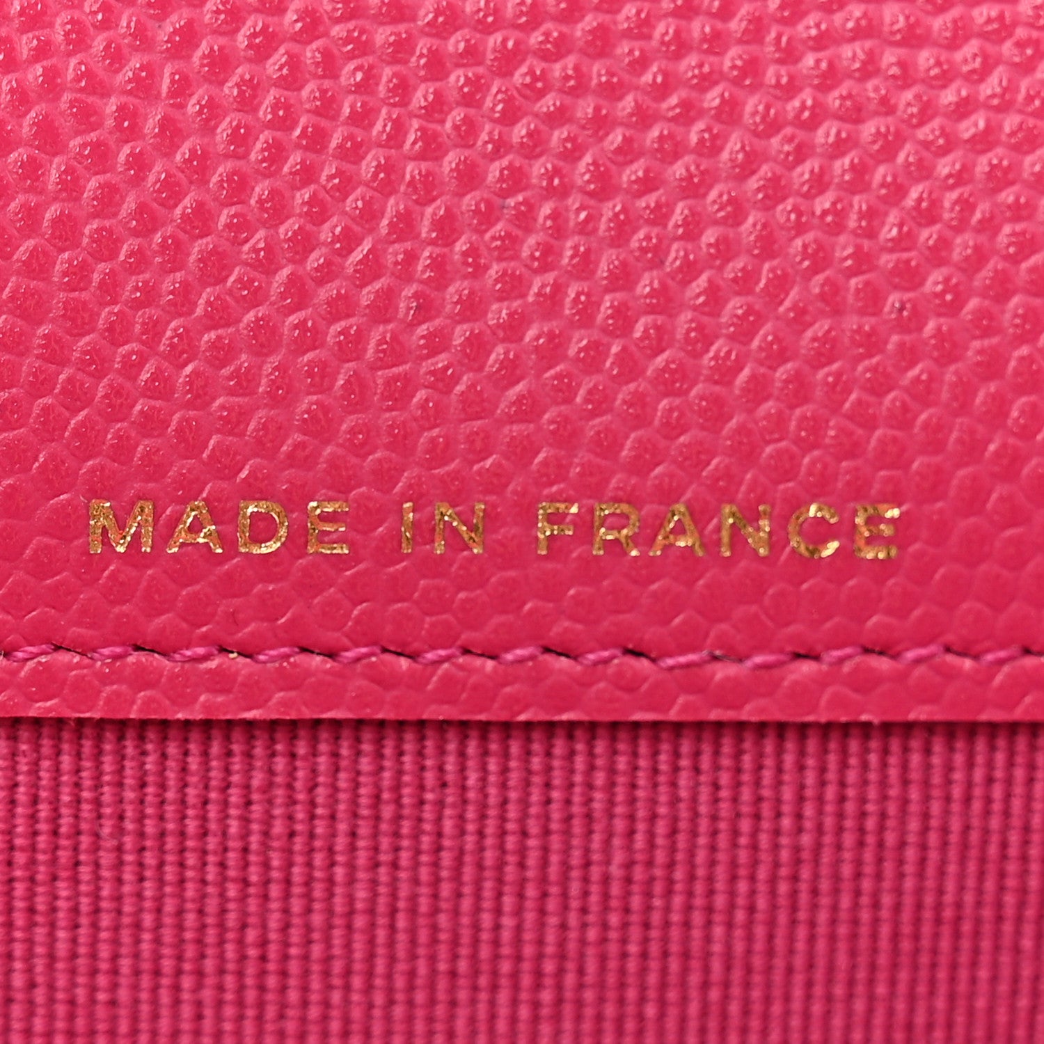 Chanel Caviar Quilted Flap Card Holder Wallet Fuchsia 7 of 9