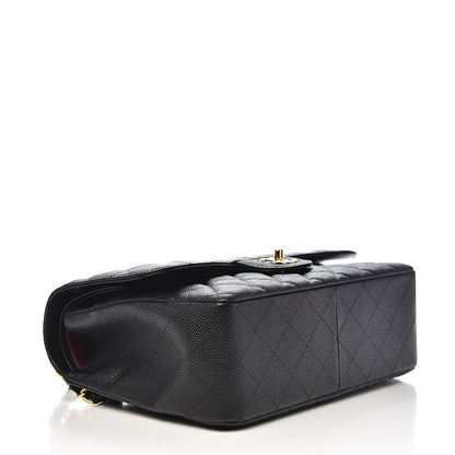 Chanel Caviar Quilted Jumbo Double Flap Black 3 of 11