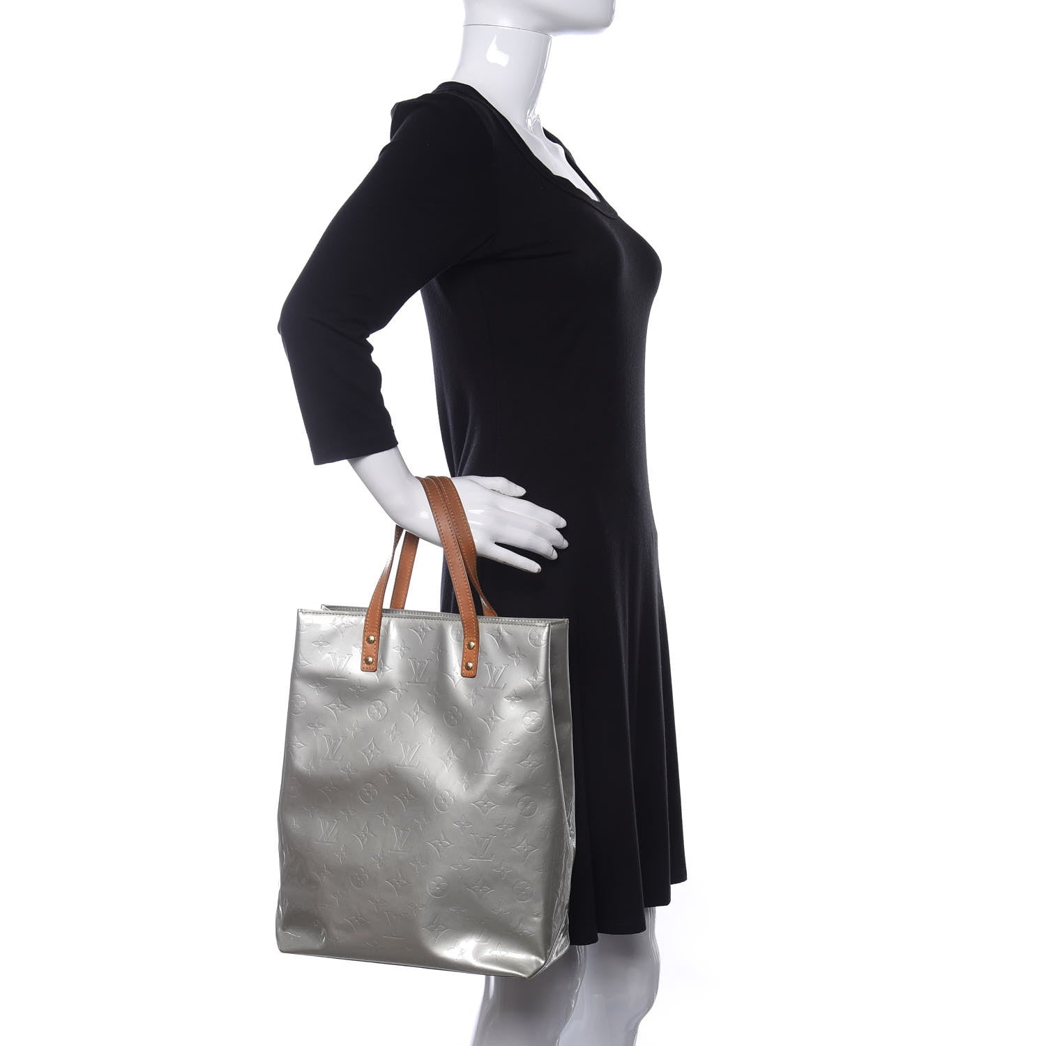 Louis Vuitton Vernis Reade MM Silver 2 of 11