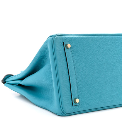 Hermes Togo Birkin 35 Turquoise 9 of 11