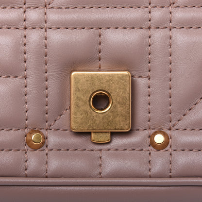 Gucci Calfskin Matelasse Studded Mini Pearly GG Marmont Shoulder Bag Porcelain Rose 12 of 14