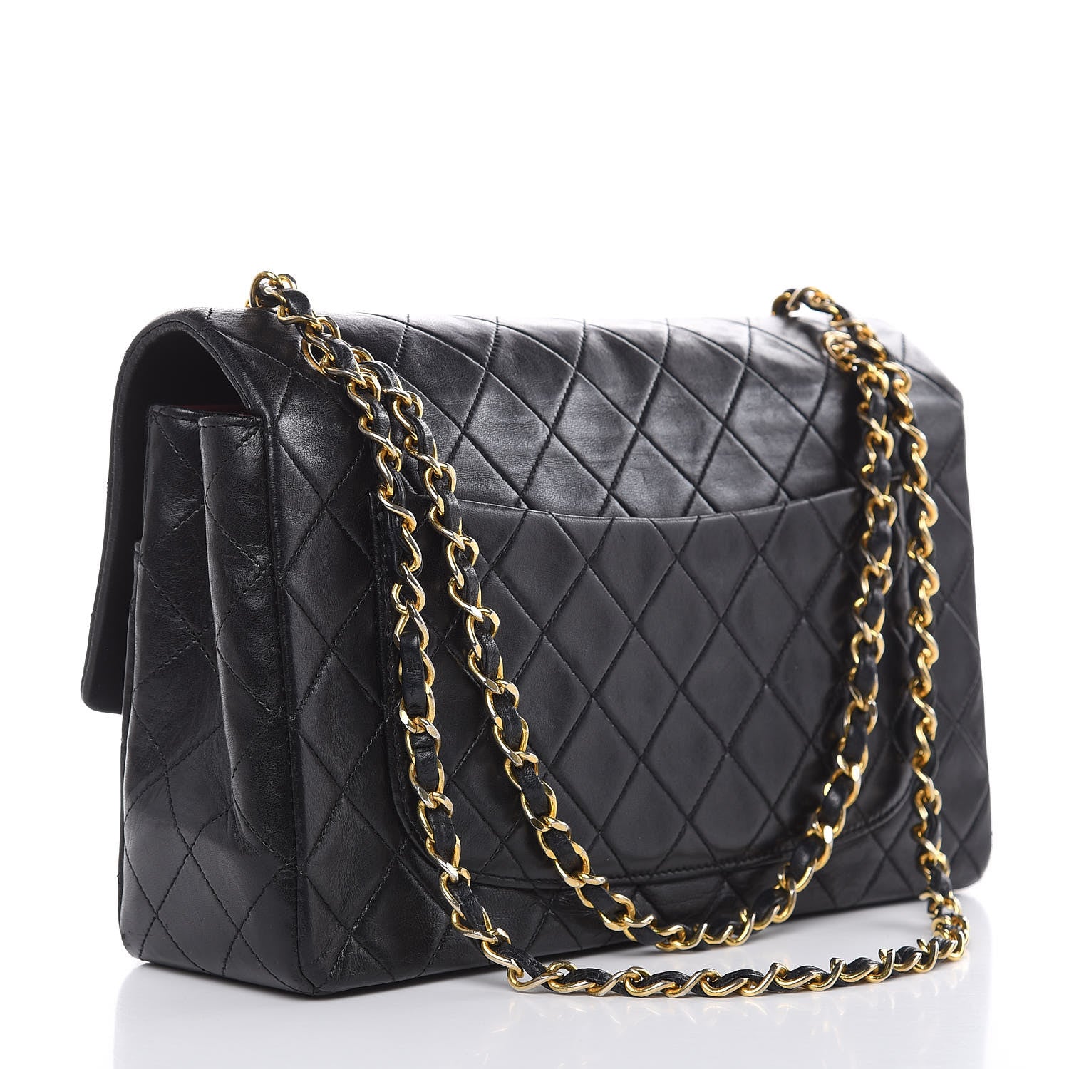 Chanel Lambskin Quilted Medium Single Flap Black 4 of 15