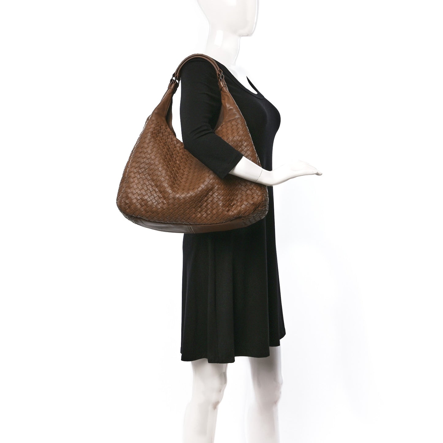Nappa Intrecciato Large Campana Hobo Chene