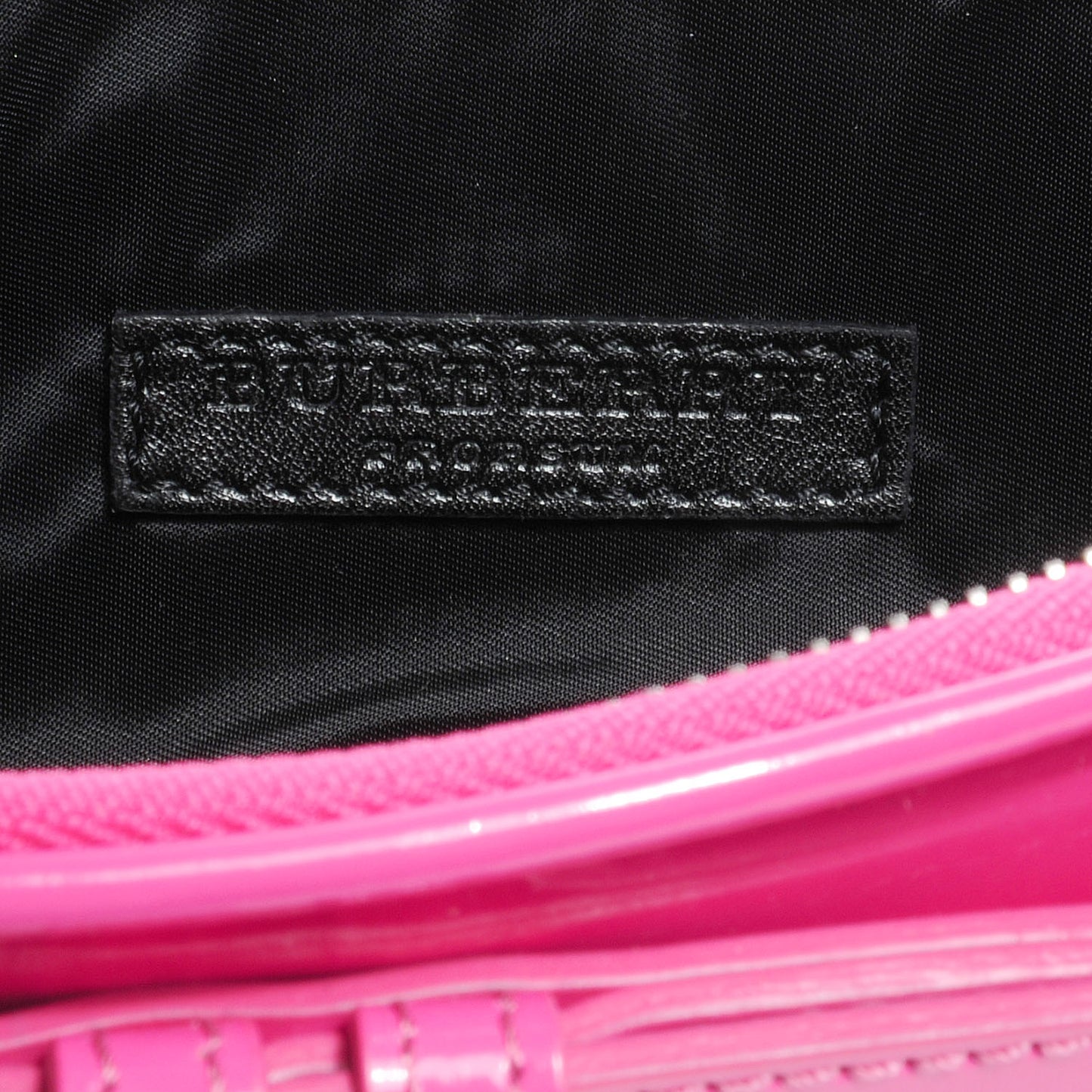 Patent Bridle Calfskin Clutch Bag Pink
