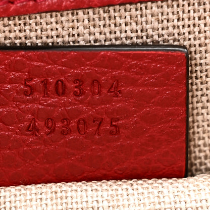 Gucci Dollar Calfskin Small Interlocking G Shoulder Bag Red 7 of 11