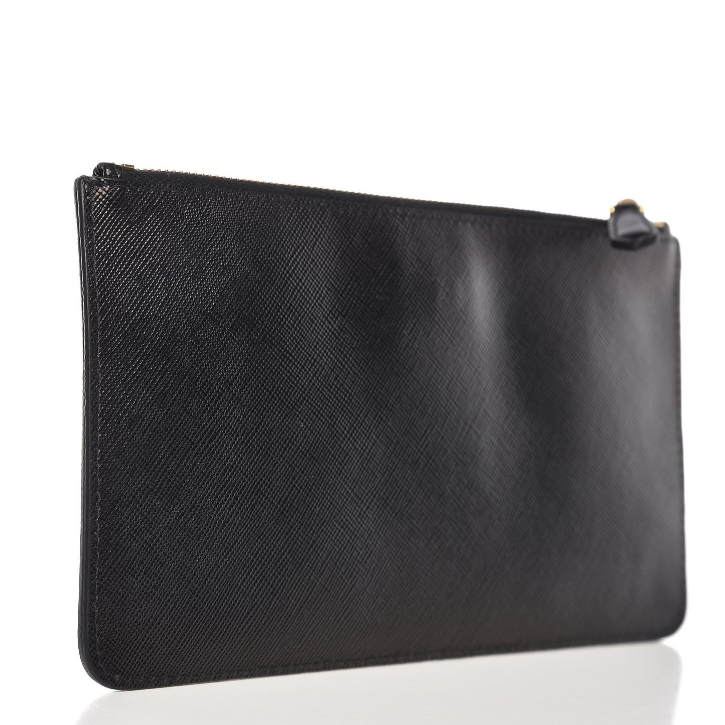 Saffiano Zip Pouch Nero Black