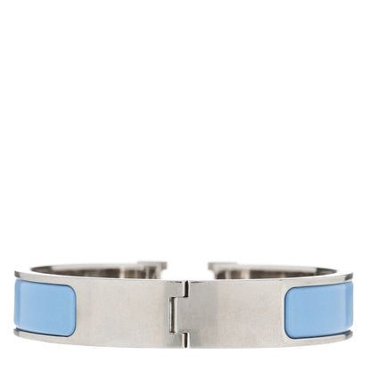 Hermes Enamel Narrow Clic Clac H Bracelet PM Bleu Du Nord 2 of 4