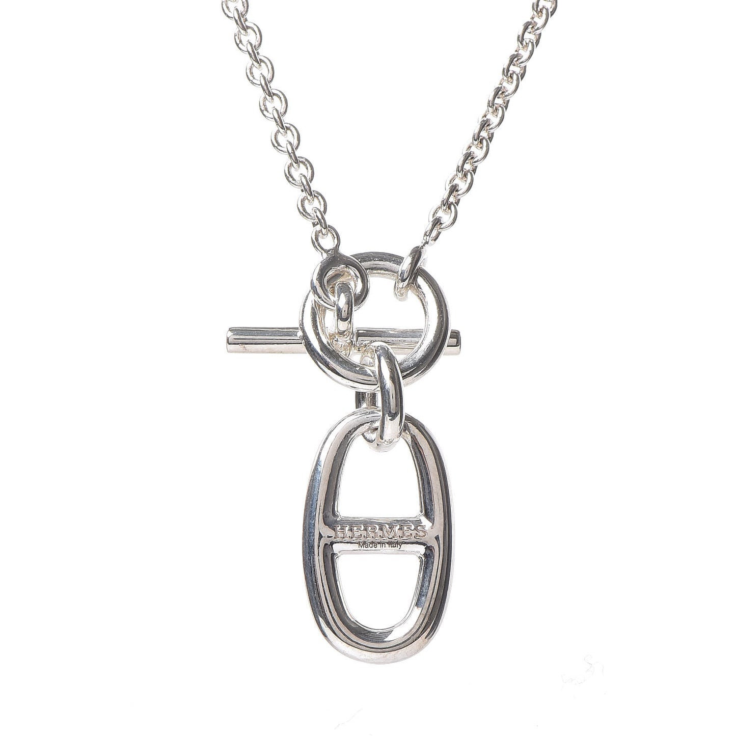 Sterling Silver Amulette Chaine d'Ancre Necklace
