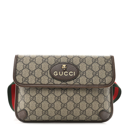 Gucci GG Supreme Monogram Neo Vintage Web Belt Bag Brown 1 of 10