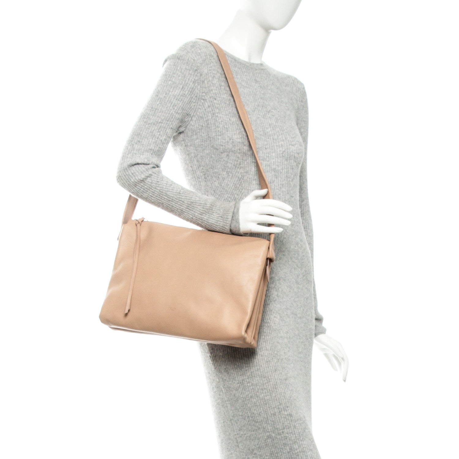 Celine Lambskin Medium Knotted Bag Nude 2 of 5