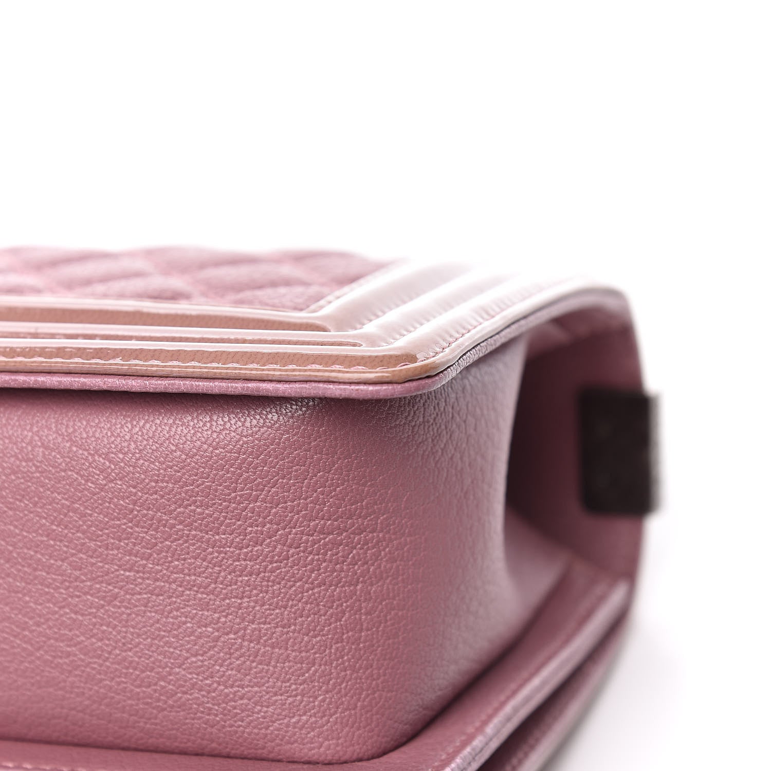 Chanel Goatskin Quilted Patent Small Duo Boy Flap Pink 11 of 11