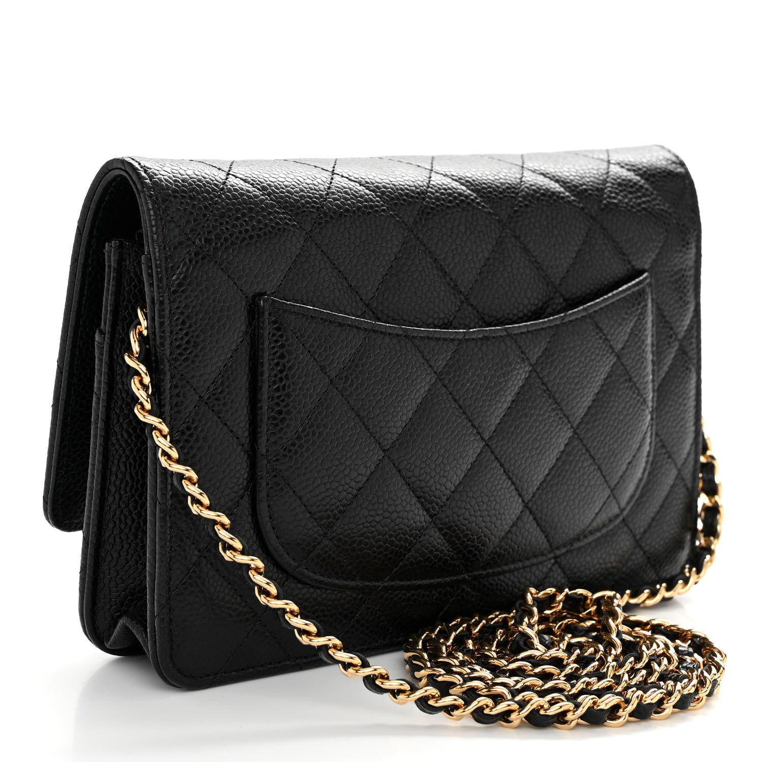 Chanel Caviar Quilted Wallet on Chain WOC Black 3 of 11