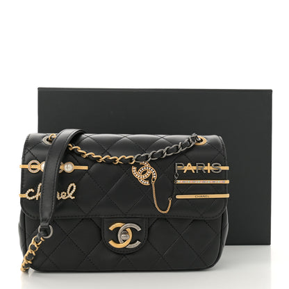 Chanel Lambskin Quilted Small Coco Clips Single Flap Black 13 of 13
