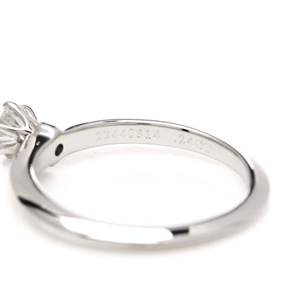 Tiffany Platinum Diamond .24ct Solitaire Engagement Ring 49 5 6 of 6