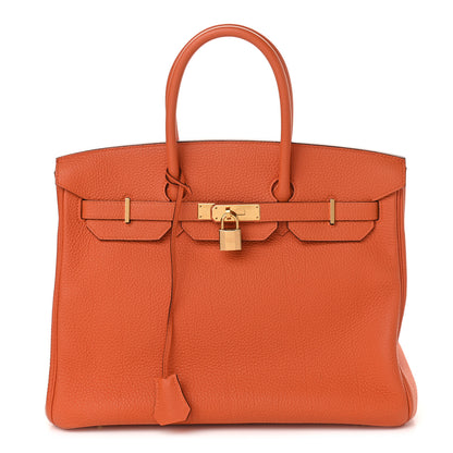 Hermes Togo Birkin 35 Orange 1 of 34