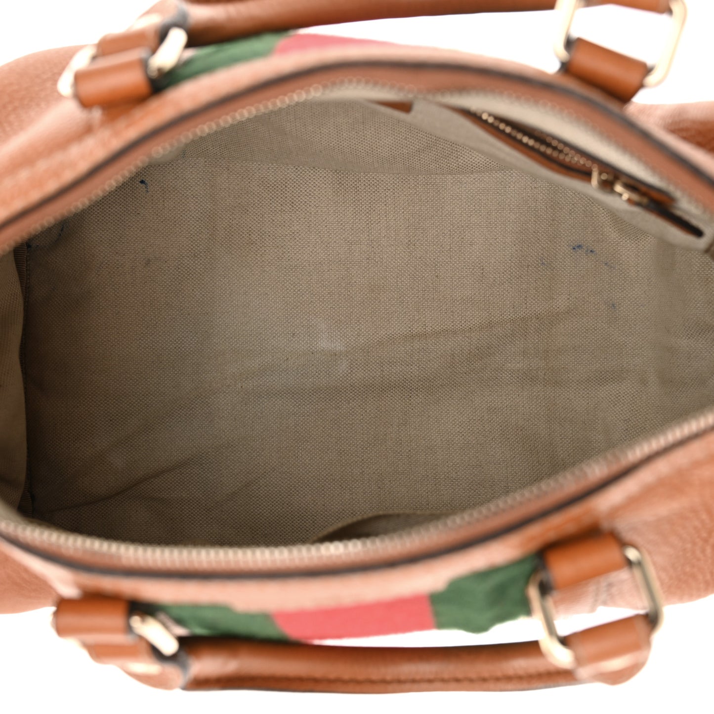Calfskin Vintage Web Medium Boston Tobacco