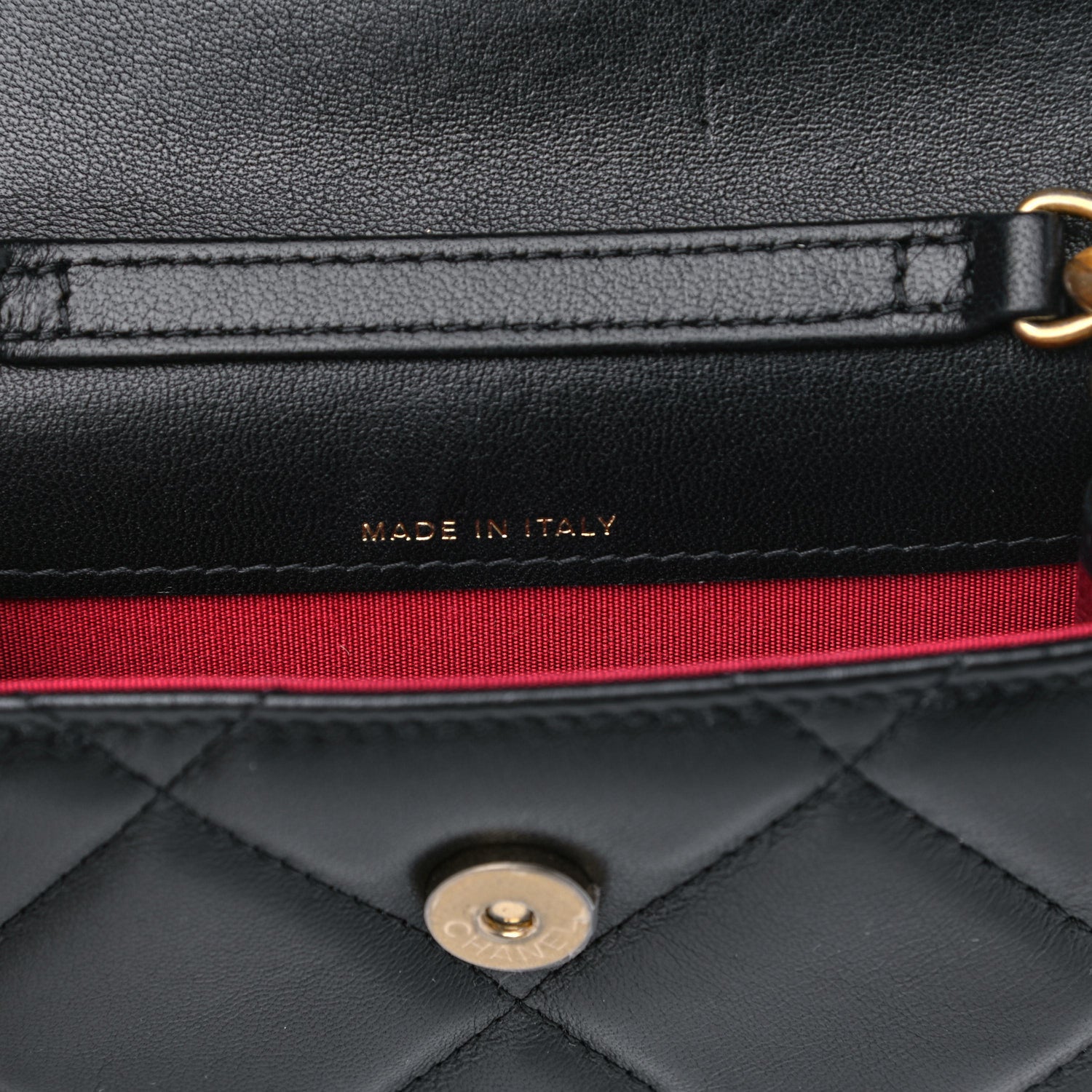 Chanel Lambskin Quilted Chanel 19 Flap Belt Bag Black 6 of 8