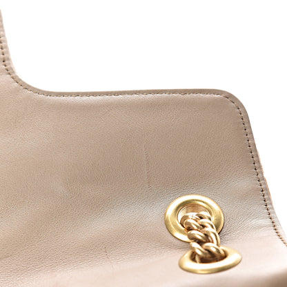 Gucci Velvet Matelasse Small GG Marmont Shoulder Bag Taupe 13 of 13