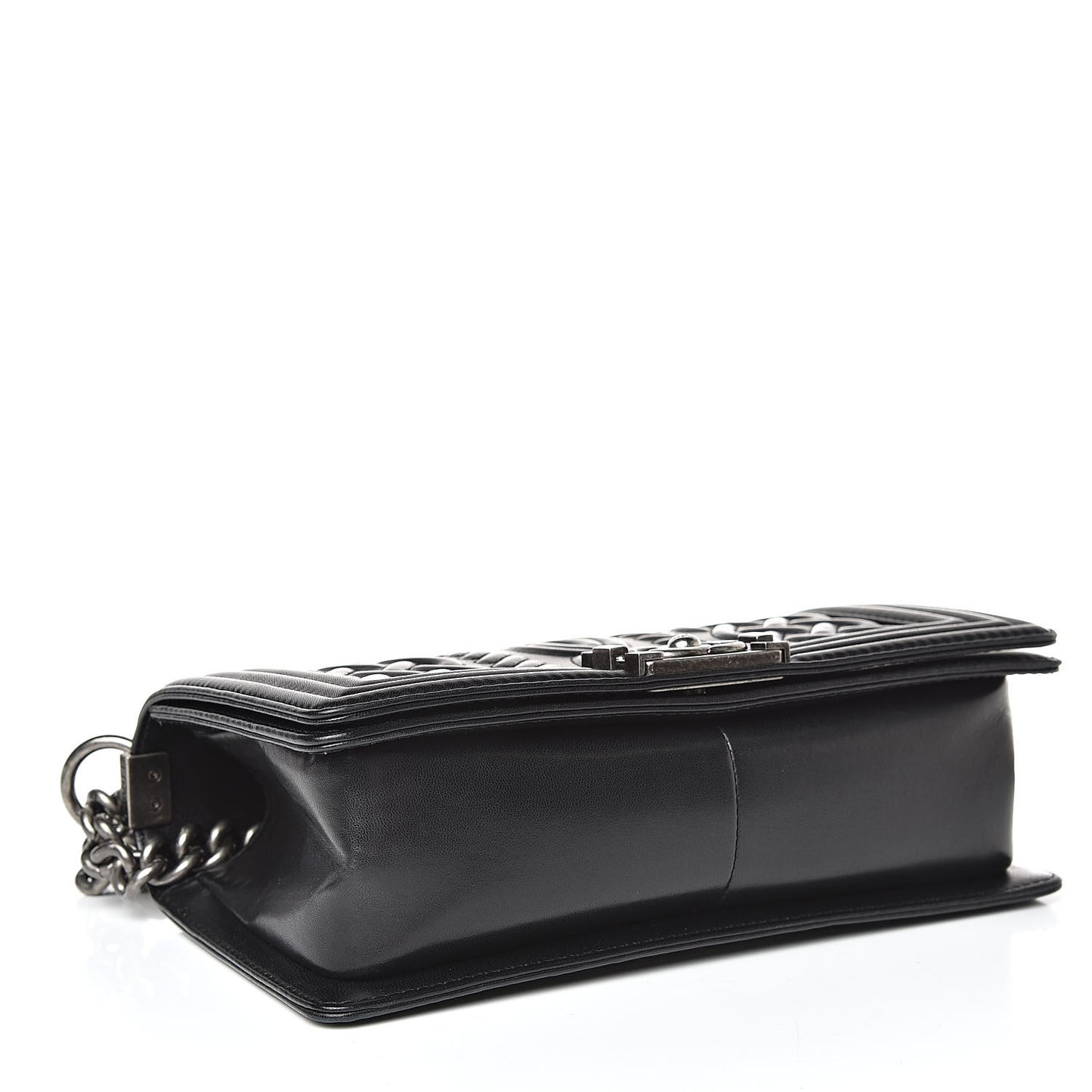 Lambskin Medium Celtic Boy Flap Black
