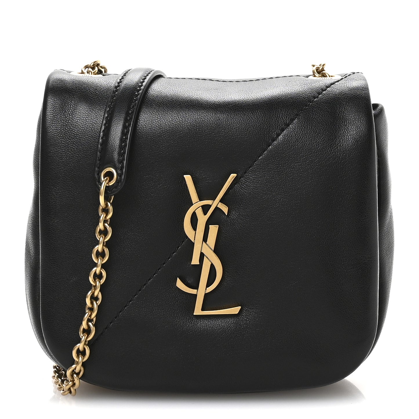 Lambskin Patchwork Monogram Nano Jamie 4.3 Black