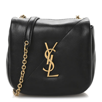 Saint Laurent Lambskin Patchwork Monogram Nano Jamie 4.3 Black 1 of 10