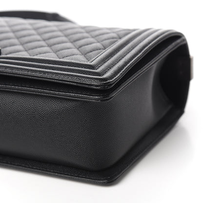 Chanel Caviar Quilted New Medium Boy Flap Black 9 of 9