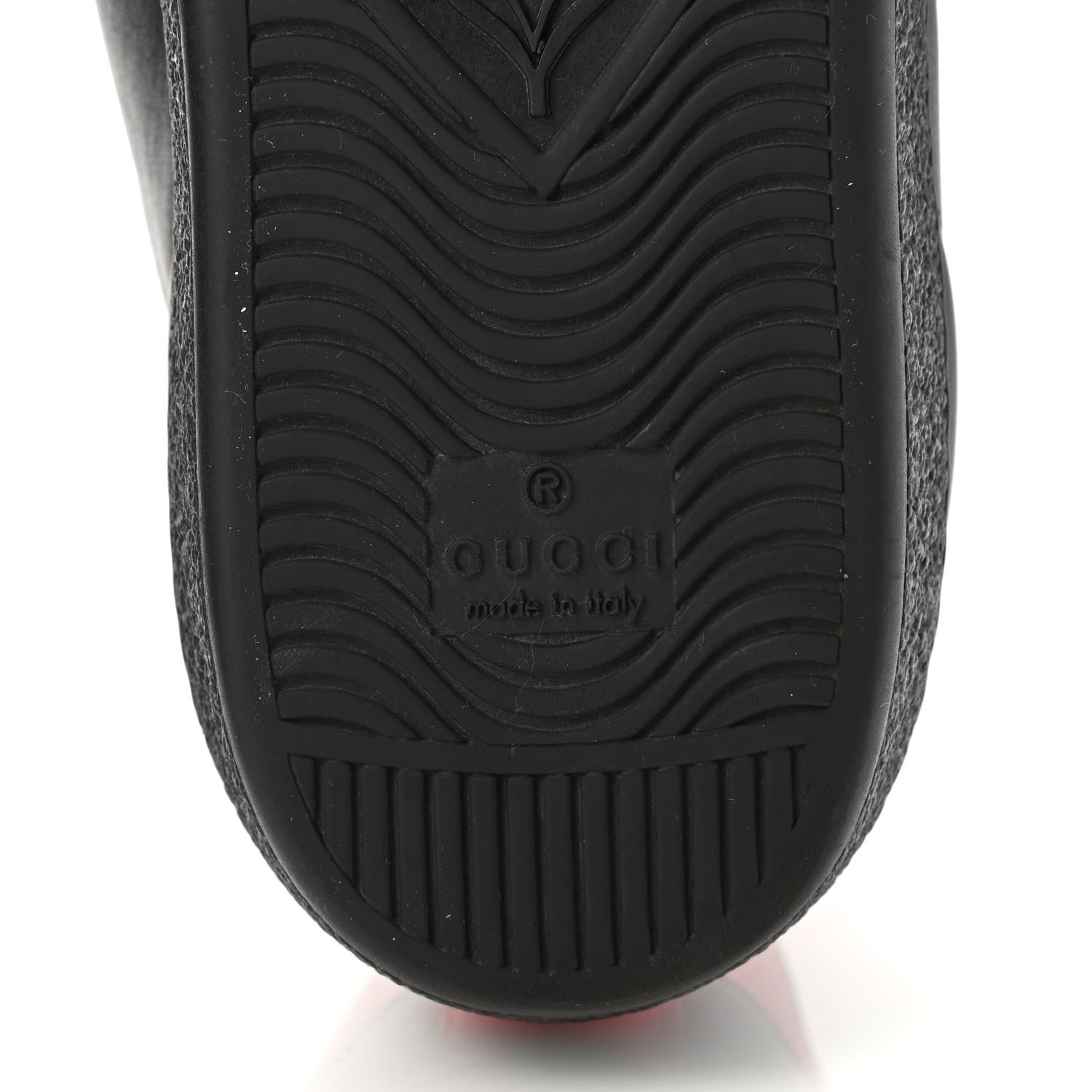 Gucci Calfskin Ayers Web Bee Embroidered Ace Sneakers 38 Black 6 of 8