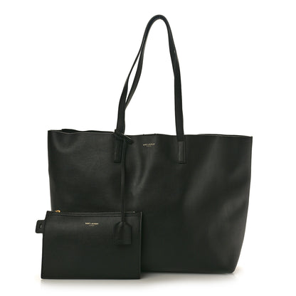 Saint Laurent Calfskin Large Shopping Tote Black 3 of 12