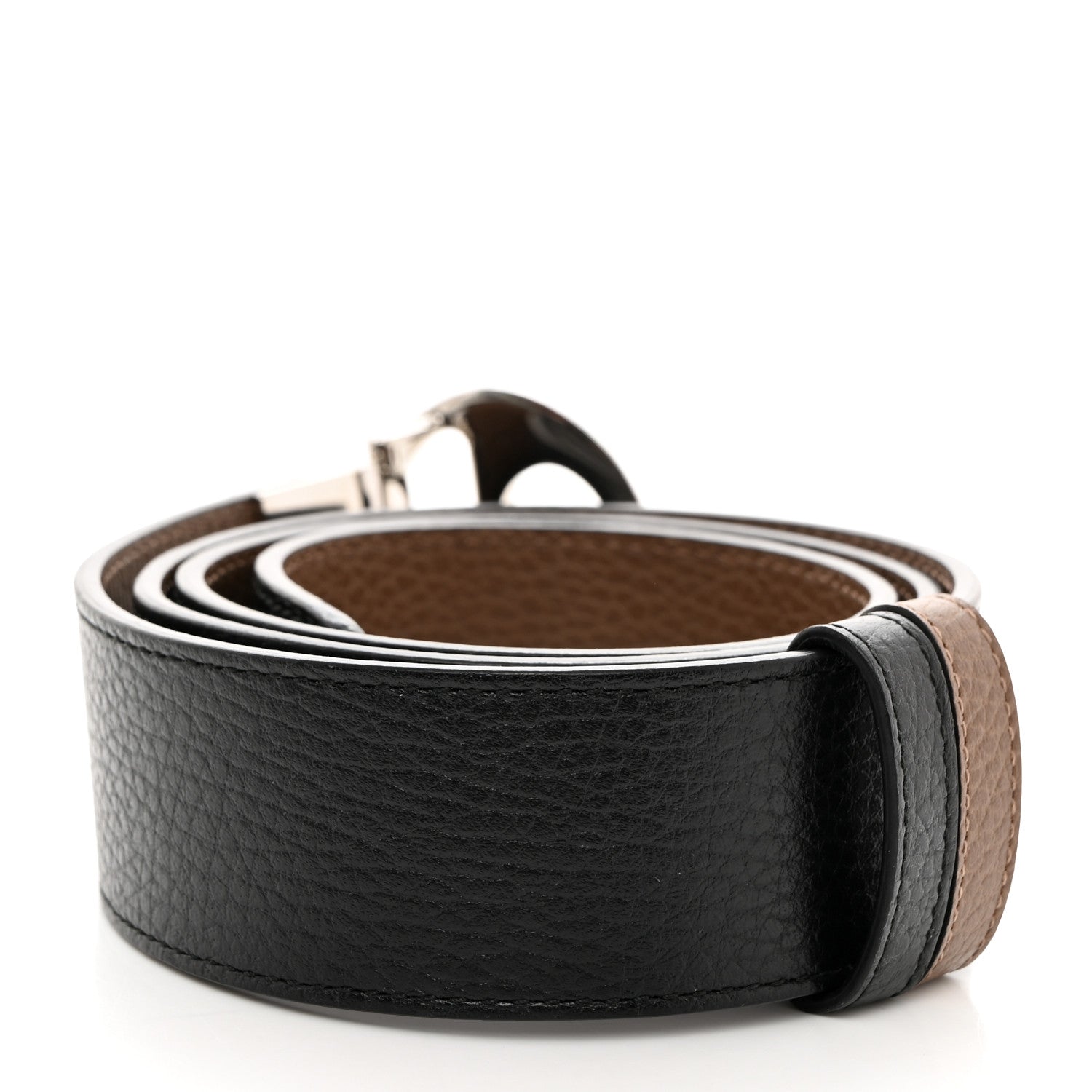 Gucci Calfskin 1973 Reversible Belt 90 36 Black Brown 3 of 5