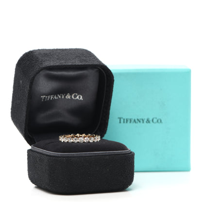 Tiffany 18K Rose Gold Diamond 3mm Embrace Band Ring 50 5.5 5 of 5
